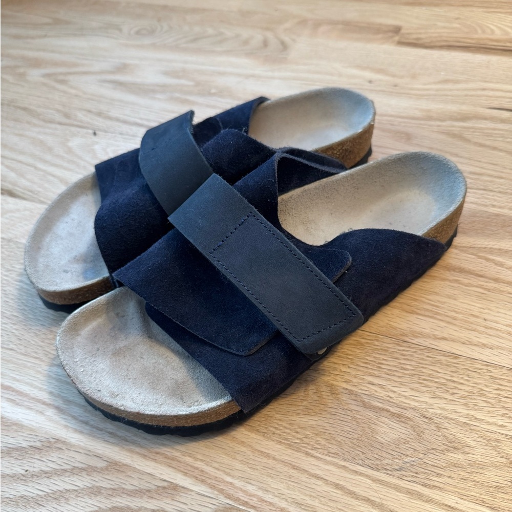 Birkenstock Kyoto Sandals, Black Suede, size 38 - Picture 3 of 11